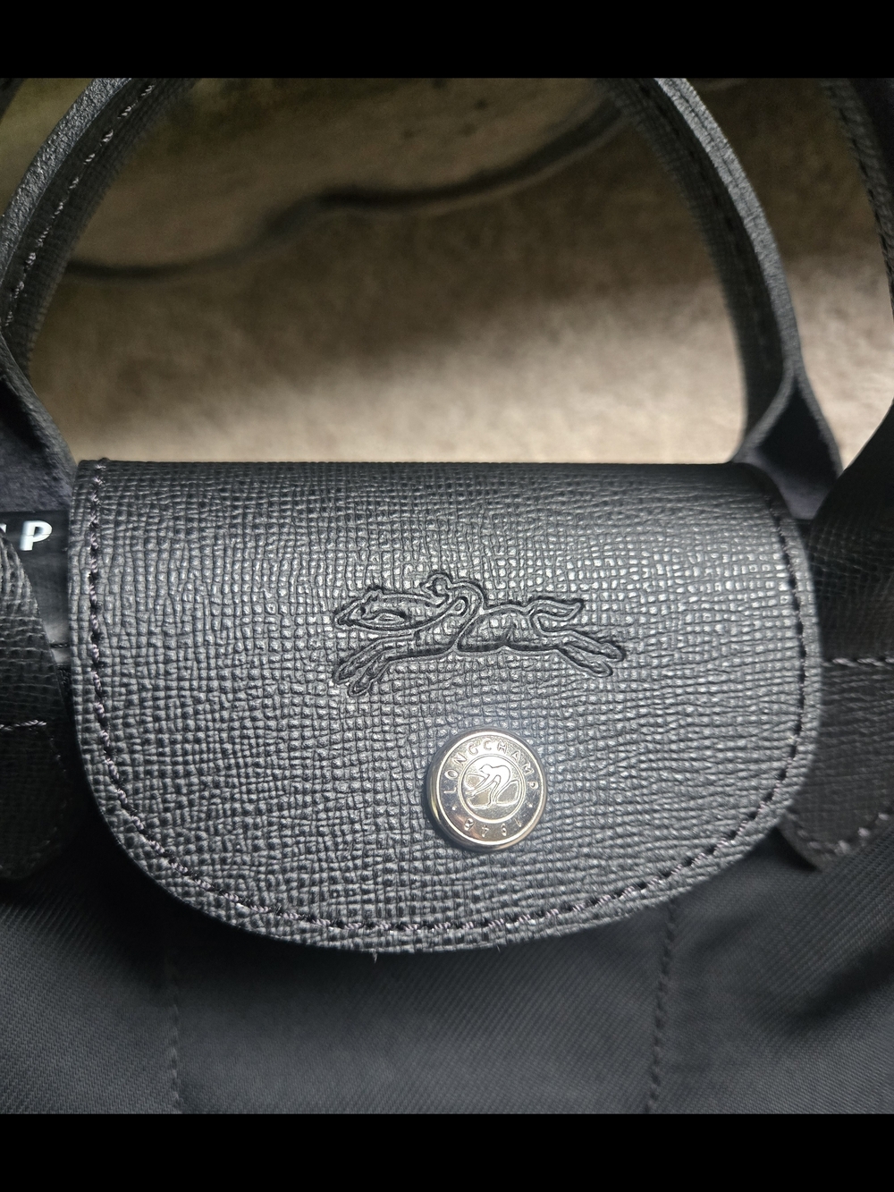 Longchamp Le Pliage Energy XS Crossbody Tote- Black - Picture 4 of 11